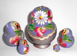 Katya in purple nesting Doll Babooshki s