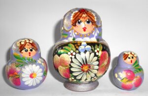 Katya in purple nesting Doll Babooshki s