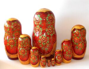GIANT Volk Fairy Tales 10-set nesting Doll Babooshki s