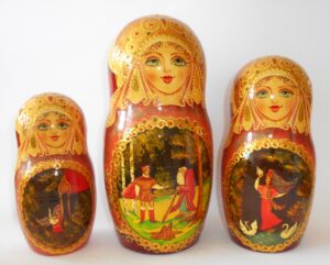 GIANT Volk Fairy Tales 10-set nesting Doll Babooshki s