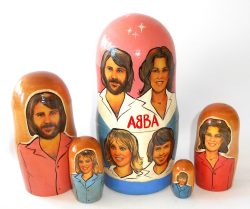 ABBA large Babushka Matryoshka nesting Doll Babooshki Babushkas