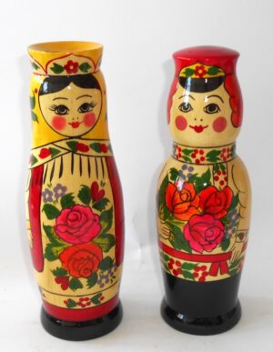 Semenov set "Boy & Girl": 3-set tall Babushkas Matryoshka nesting Doll Babooshki Babushka Classic Village Traditional