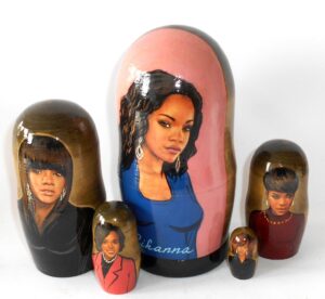 Rihanna large nesting Doll Babooshki s