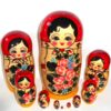 GIANT Semenov red scarf 10-set giant nesting Doll Babooshki s Classic Village Traditional