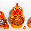 MINI Funny fatty Rooster 5-set TINY nesting Doll Babooshki s