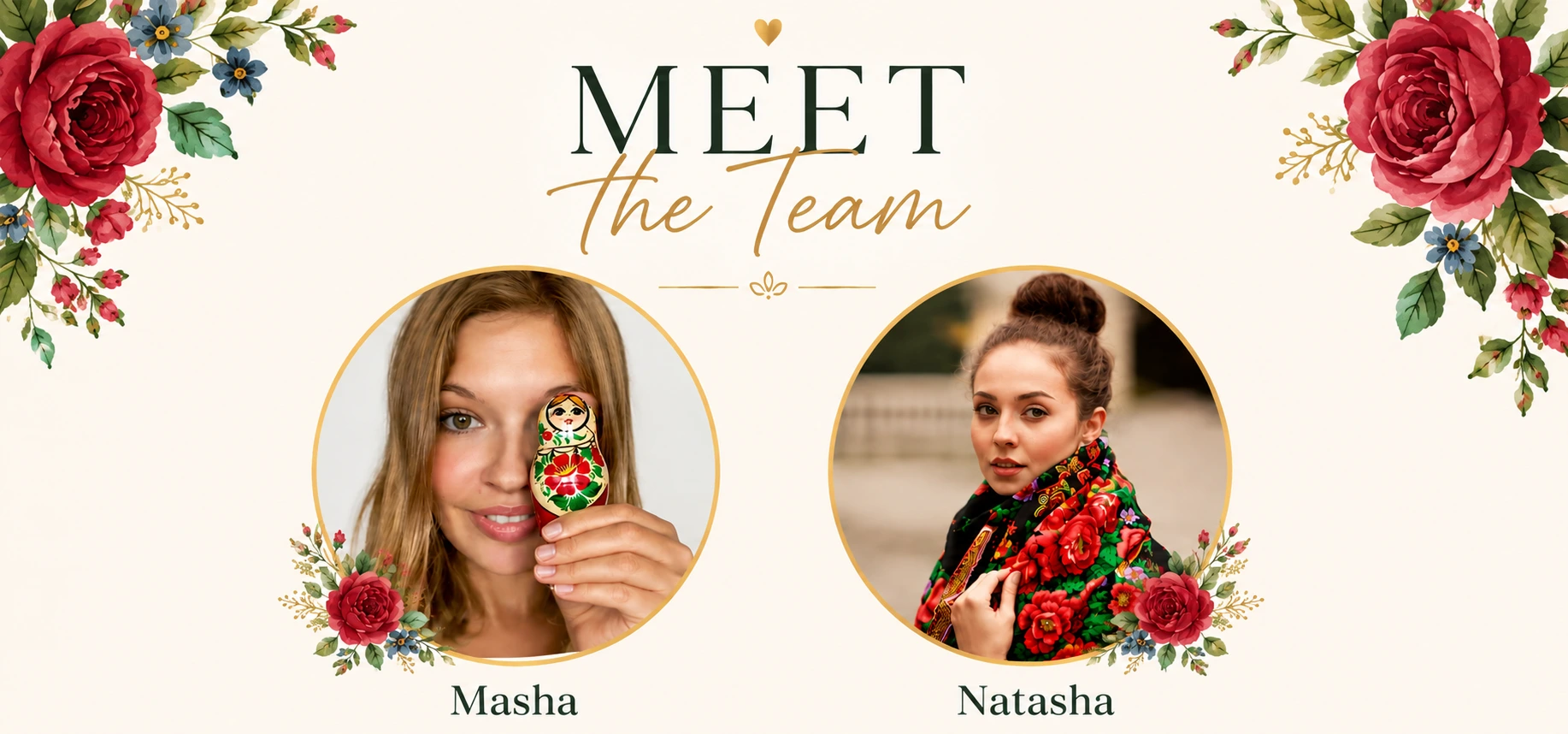 Natasha and Masha, founders of Dolls In Dolls