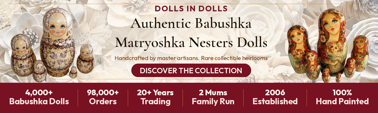 Authentic Matryoshka Babushka Nesting Dolls Australia