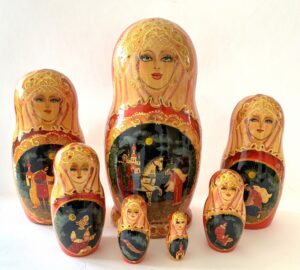 Russian fairy tale The Little Humpbacked Horse 7-set Babushka Matryoshka nesting Doll (Copy)