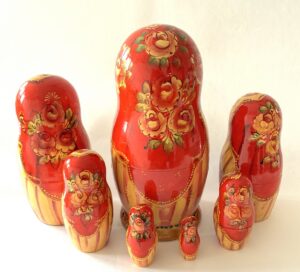 Russian fairy tale The Little Humpbacked Horse 7-set Babushka Matryoshka nesting Doll (Copy)