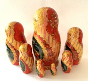 Russian fairy tale The Little Humpbacked Horse 7-set Babushka Matryoshka nesting Doll (Copy)