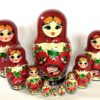 Kirov Kirovie  Purple 10-set Babushka Matryoshka nesting Doll (Copy)