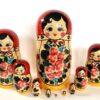 Semenov giant red Scarf 10-set Babushka Matryoshka nesting Doll (Copy)