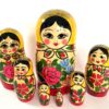 Semenov yellow scarf with roses 7-set Babushka Matryoshka nesting Doll (Copy)