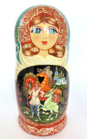Pushkin Russian fairy tales 7-set Babushka Matryoshka nesting Doll (Copy)