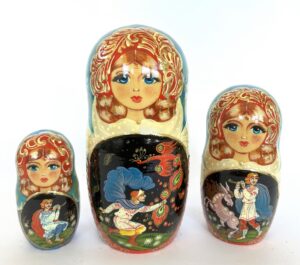 Pushkin Russian fairy tales 7-set Babushka Matryoshka nesting Doll (Copy)