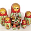 Russian fair tale Gigantic Turnip 7-set Babushka Matryoshka nesting Doll (Copy)
