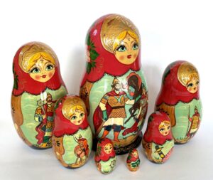 Russian fair tale Gigantic Turnip 7-set Babushka Matryoshka nesting Doll (Copy)