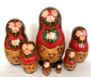 Russian fair tale Gigantic Turnip 7-set Babushka Matryoshka nesting Doll (Copy)