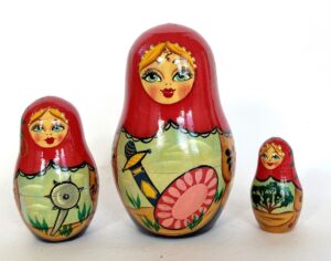 Russian fair tale Gigantic Turnip 7-set Babushka Matryoshka nesting Doll (Copy)