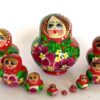 MINI   Katie Blue  10-set Babushka Matryoshka nesting Doll (Copy)