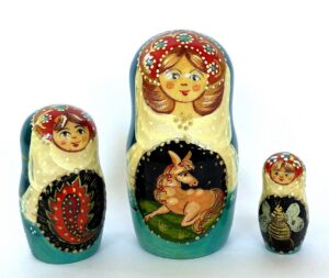 Russian fairy tale Tsar Sultan 7-set Babushka Matryoshka nesting Doll (Copy)