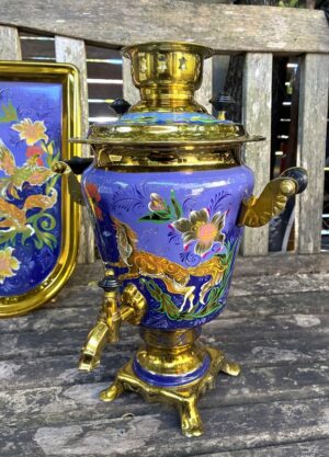 Khokhloma Large Sugar & two Candy Bowls with 3 spoons II (Copy)
