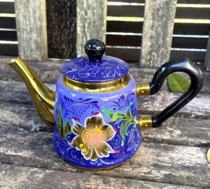 Khokhloma Large Sugar & two Candy Bowls with 3 spoons II (Copy)