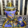 Khokhloma Large Sugar & two Candy Bowls with 3 spoons II (Copy)